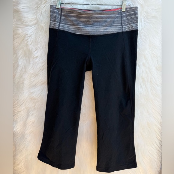 Lululemon Gather & Crow Crop heathered gray and salmon pink - Picture 1 of 9